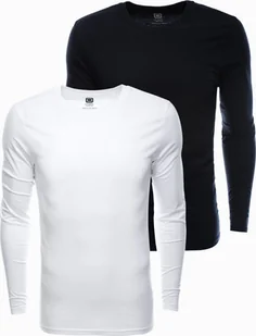 Ombre Zestaw longsleeve męski z długim rękawem - mix 2-pak V8 Z43 XXL - Koszulki męskie - miniaturka - grafika 1