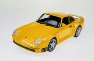 Samochody i pojazdy dla dzieci - WELLY PORSCHE 959 ŻÓŁTY 1:24 - miniaturka - grafika 1