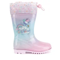 Buty dla dziewczynek - Kalosze Peppa Pig NJ-SS25-206PP Różowy - miniaturka - grafika 1