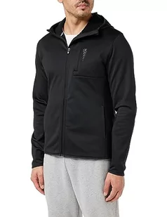 Champion Athletic C-Tech-Full Zip Top Fleece Bluza z kapturem Męski, Nero, S - Koszulki męskie - miniaturka - grafika 1