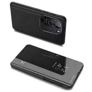 Clear View Case futerał etui z klapką Xiaomi Redmi K40 Pro+ / K40 Pro / K40 / Poco F3 czarny - Etui i futerały do telefonów - miniaturka - grafika 1