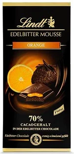 LINDT Edelbitter czekolada gorzka z nadzieniem Mousse Orange 150g - Czekolada - miniaturka - grafika 1