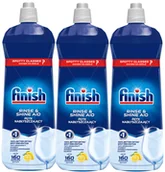 Środki do zmywarek - Finish Płyn Nabłyszczacz do Zmywarki Lemon 3x800ml - miniaturka - grafika 1