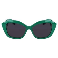 Okulary przeciwsłoneczne - KARL LAGERFELD KL6102S Okulary, Green, 56/15/140 damskie, Zielony, 56/15/140 - miniaturka - grafika 1
