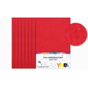 Pozostałe akcesoria dla plastyków - NOSTER Filc dekoracyjny czerwony YNJ 8szt - miniaturka - grafika 1