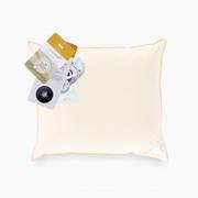 Poduszki - Poduszka puch 90% trzykomorowa twardsza AMZ BASIC+ Rozmiar - 70x80, Kolor poduszek i kołder - biały - miniaturka - grafika 1