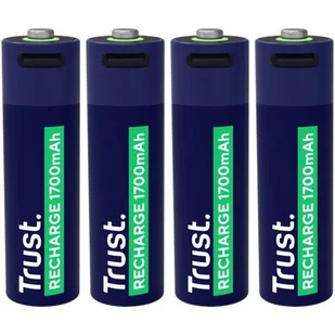 Akumulatorki AA 1700 mAh USB-C TRUST (4 szt.) - Akumulatory do aparatów dedykowane - miniaturka - grafika 1