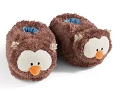 Kapcie damskie - Slippery papcie sowa Oscar rozmiar (M) 34-37 brązowe - Pluszowe ciepłe kapcie ze zrównoważonej produkcji dla chłopców i dziewczynek - kapcie zwierzak z antypoślizgową podeszwą - slippery - miniaturka - grafika 1