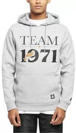 Bluzy męskie - STARTER BLACK LABEL Męska bluza z kapturem Starter Team 1971 Hoody heathergrey XL, Heathergrey, XL - miniaturka - grafika 1