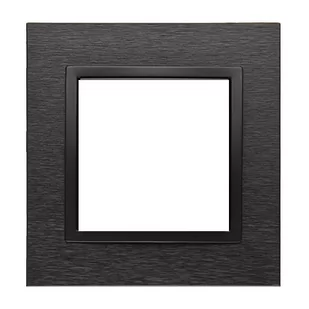 Ramka Kontakt-Simon Nature DRN1/83 1-krotna inox dark - Klawisze i ramki - miniaturka - grafika 1