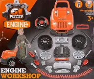 Zabawy w naśladowanie dorosłych - Warsztat dla dzieci walizka ciężarówka , engine workshop - miniaturka - grafika 1