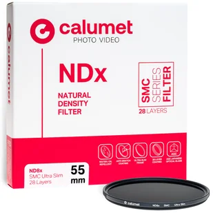 Calumet Filtr ND8x SMC 55 mm Ultra Slim 28 warstw - Kup za 125,10 zł (taniej o 10 %) wpisując w koszyku kod: ORANGECALUMET10 - Filtry fotograficzne - miniaturka - grafika 1