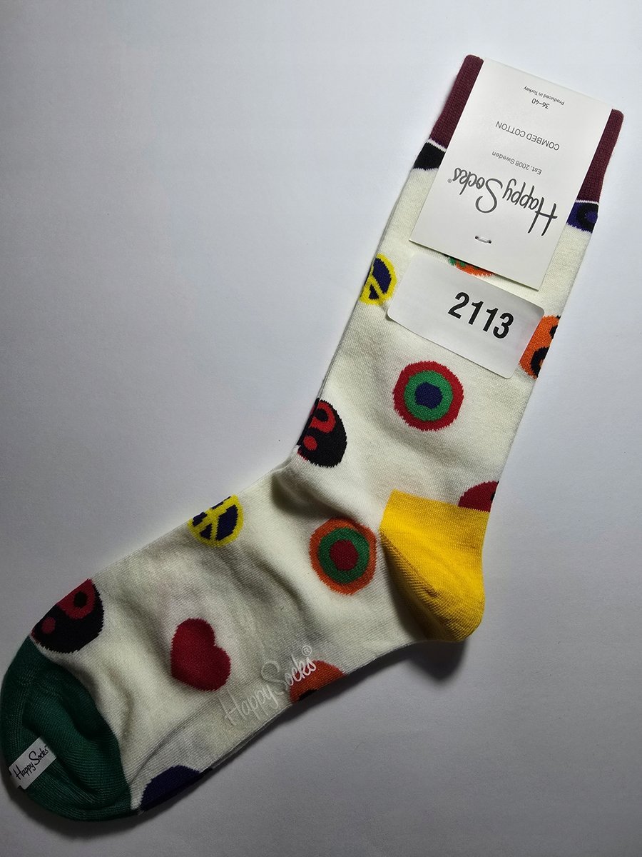 Kolorowe skarpety Happy Socks unisex rozmiar 36-40 (2113)