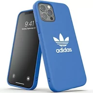 Etui i futerały do telefonów - Adidas Etui zaprojektowane do iPhone 12 / iPhone 12 Pro 6.1, sprawdzone pod upadkiem, podwyższone krawędzie, odporne na uderzenia podwyższone krawędzie, oryginalne etui ochronne, Bluebird/białe EX7873 - miniaturka - grafika 1