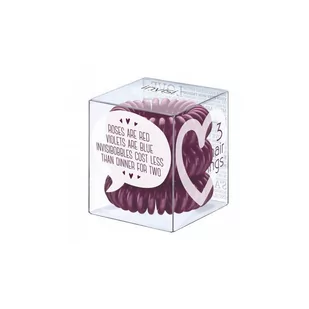Invisibobble Plum Dinner for Two Śliwkowe gumki do włosów 3 pack - Ozdoby do włosów - miniaturka - grafika 1