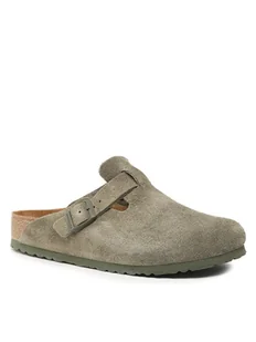 Birkenstock Klapki Boston 1024721 Zielony - Klapki i japonki męskie - miniaturka - grafika 1