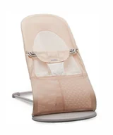 Leżaczki i huśtawki - BabyBjorn, Leżaczek Balance Soft Mesh, Różowy/Biały - miniaturka - grafika 1