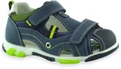 Buty dla chłopców - Chłopięce sandałki zabudowane przody Befado 170X088 Wave Granatowe - miniaturka - grafika 1