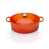 Brytfanny - Le Creuset Signature brytfanna, odporna na zarysowania, owalna 21178400902430 - miniaturka - grafika 1