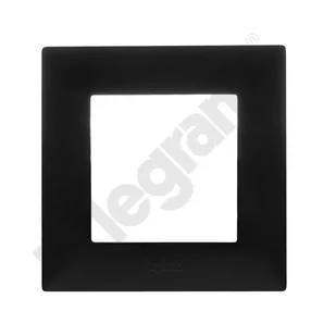 Legrand Ramka pojedyncza Niloe Step czarna 863591 - Klawisze i ramki - miniaturka - grafika 1