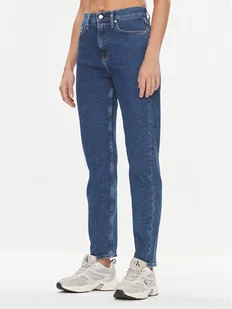 Calvin Klein Jeans Jeansy Authentic J20J221831 Niebieski Straight Fit - Spodnie damskie - miniaturka - grafika 1