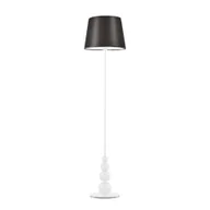 Lampy stojące - Stylowa lampa pokojowa, Lizbona, 37x174 cm, brązowy klosz - miniaturka - grafika 1