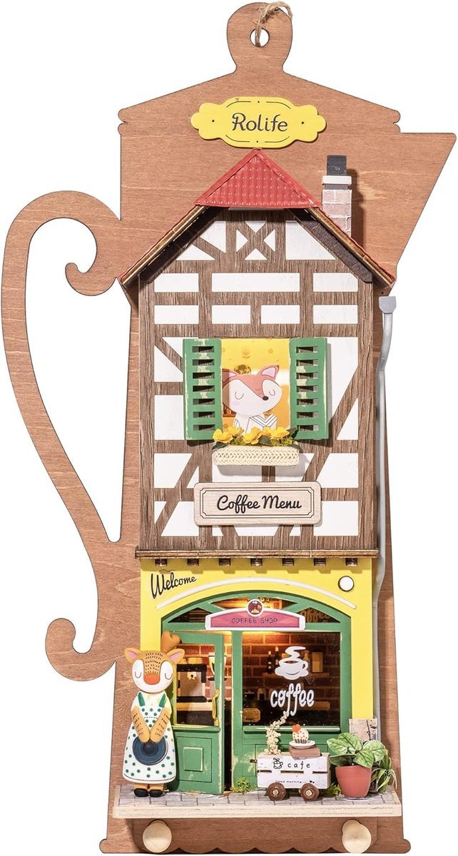 MODEL DO ZŁOŻENIA DOMEK DLA LALEK ROBOTIME DREWNIANY OŚWIETLENIE LED 3D