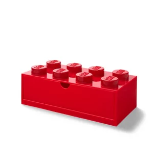 Lego Desk Drawer 8 Red - Pojemniki na zabawki - miniaturka - grafika 4