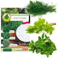 Nasiona i cebule - ZIOŁA KOPER LUBCZYK MAJERANEK NA TAŚMIE NASIONA - miniaturka - grafika 1