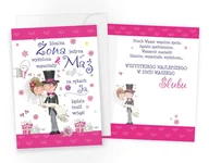 Kartki okolicznościowe i zaproszenia - Karnet A4 Ślub prestige P-030 - miniaturka - grafika 1
