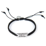 Bransoletki - Bransoletka informacyjna-medyczna Hipoglikemia podaj coś słodkiego BA3380 - miniaturka - grafika 1