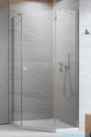 Kabiny prysznicowe - Radaway Essenza 8 Ptj kabina pięciokątna 90x90cm prawa szkło przejrzyste 10490000-01-01R/10490200-01-01 - miniaturka - grafika 1