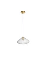 Lampy sufitowe - Lampa wisząca LE42899 nad wyspę kryształ złota - miniaturka - grafika 1