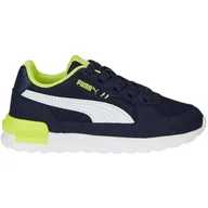 Moda i Uroda OUTLET - Buty dla dzieci Puma Graviton AC PS granatowo-zielone 381988 14 30 - miniaturka - grafika 1