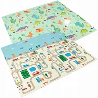 Maty piankowe - MATA PIANKOWA EDUKACYJNA DLA DZIECI DWUSTRONNA XPE SKŁADANA 180x200 MATADI - miniaturka - grafika 1