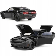 Zabawki zdalnie sterowane - Model Dodge Challenger 1:32 Metalowy Światła Led, Dźwięk, Napęd, Baterie - miniaturka - grafika 1