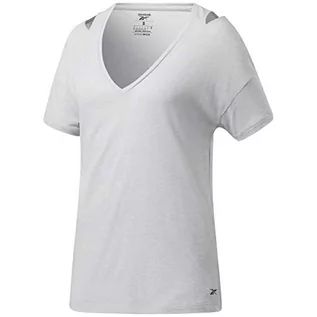 Koszulki i topy damskie - Reebok Damska koszulka Ts Ac+Cotton Tee szary Pugry2 S GI6734 - grafika 1