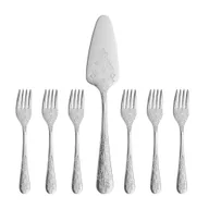 Zestawy sztućców - Zestaw widelczyków do ciasta z łopatką dla 6 osób ANTIQUE - miniaturka - grafika 1