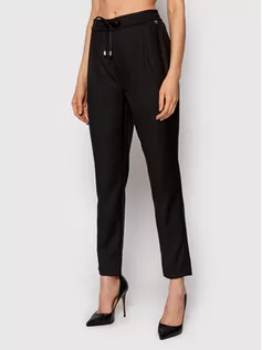 Spodnie damskie - Rinascimento Spodnie materiałowe CFC0103954003 Czarny Regular Fit - grafika 1