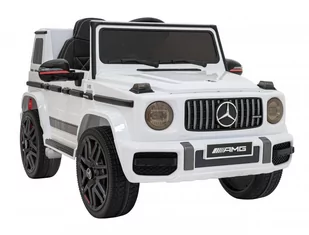 Mercedes AMG G63 dla dzieci Biały + Pilot + MP3 LED + Wolny Start + EVA + Pasy - Pojazdy elektryczne dla dzieci - miniaturka - grafika 2