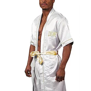 LEONE 1947 Premium, Szlafrok na pierścień Unisex – Dorosły, Biały, L/XL - Kimona, stroje i obuwie - miniaturka - grafika 1