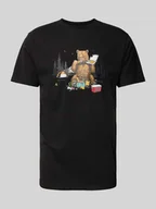 Koszulki męskie - T-shirt z nadrukiem z logo - miniaturka - grafika 1