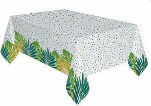 Obrus Tropikalne Liście - 120 x 180 cm - 1 szt. - Dekoracje i nakrycia stołu na imprezę - miniaturka - grafika 1