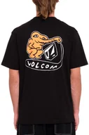 Koszulki męskie - t-shirt VOLCOM SANTI STONED TEE Black - miniaturka - grafika 1