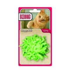 KONG Active Moppy Ball - cicha piłka mop dla kota, z grzechotką - Zabawki dla kotów - miniaturka - grafika 1