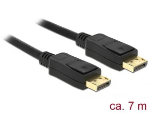 Kabel Delock DisplayPort - DisplayPort 7m czarny 84860 - Kable komputerowe i do monitorów - miniaturka - grafika 1