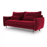 Sofy i kanapy - Czerwona sofa rozkładana ze schowkiem Cosmopolitan Design Vermont - miniaturka - grafika 1