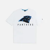 Koszulki męskie - New Era NFL Games Slogan koszulka oversize Carolina Panthers biała - miniaturka - grafika 1