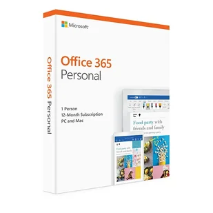 MICROSOFT OFFICE 365 PERSONAL 5 PC/MAC 1 ROK (RETAIL CYFROWA) - Programy biurowe - miniaturka - grafika 1
