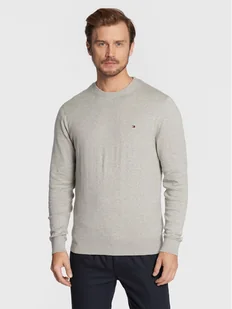 Tommy Hilfiger Sweter MW0MW28046 Szary Regular Fit - Swetry męskie - miniaturka - grafika 1